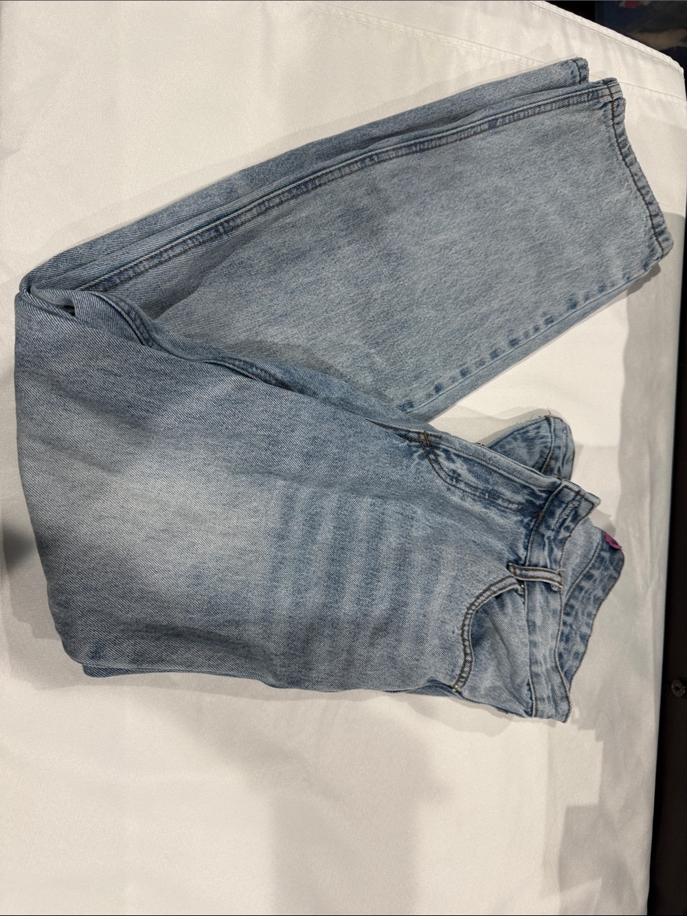 Edikted light wash denim jeans